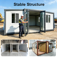 Maison préfabriquée extensible en conteneur écologique de 20 pieds ou 40 pieds, design de maison en conteneur, villa préfabriquée, maison portable