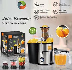 Lower Noise MOQ Multifuncional Comercial 4 em 1 Boca Grande Cenoura Vegetal <span class=keywords><strong>Juicer</strong></span> Liquidificador Extrator De <span class=keywords><strong>Juicer</strong></span> De Frutas Misturador De Alimentos - Product Image 5