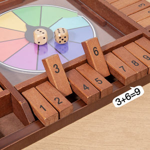 Jeu de cartes à rabat numérique pour enfants Jeu de table à quatre faces Jeu de société Jeu de dés Party <span class=keywords><strong>Club</strong></span> Jeux à boire pour adultes et familles - Product Image 3