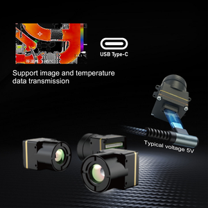 Black White Hot 640x512 Uncooled VOx Microbolometer Long Wave Infrared Mini Analog Thermal Camera UAV Drone MIPI USB Interface U - Product Image 5