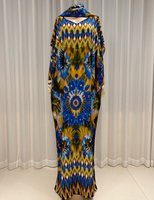 Nouvelle Robe Caftan en Coton Imprimé Double Face Grande Taille pour Femmes, Motif Tendance, Élégante, Boubou Africain Dashiki
