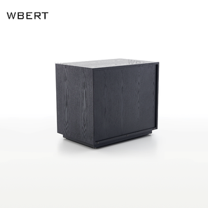 Mesita de noche moderna de madera Natural con marco de oro inoxidable de lujo, mesa de esquina con cajones, mesita de noche para dormitorio - Product Image 3