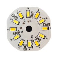 Placa de Luz LED Dual Blanca de 46 mm, Placa de Luz LED SMD5730 con Cable USB de 5 V, Placas de Circuito de Luz LED Redondas, Lámparas Nocturnas DIY