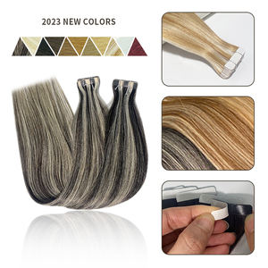 Cinta de pelo virgen invisible sin costuras al por mayor en extensiones 100% cabello humano virgen - Product Image 4