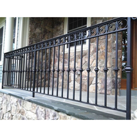 Blh-57 Garde-corps de véranda en fer forgé tendance Corrimao De Ferro Forjado Para Varanda Garde-corps d'escalier amovible en fer forgé