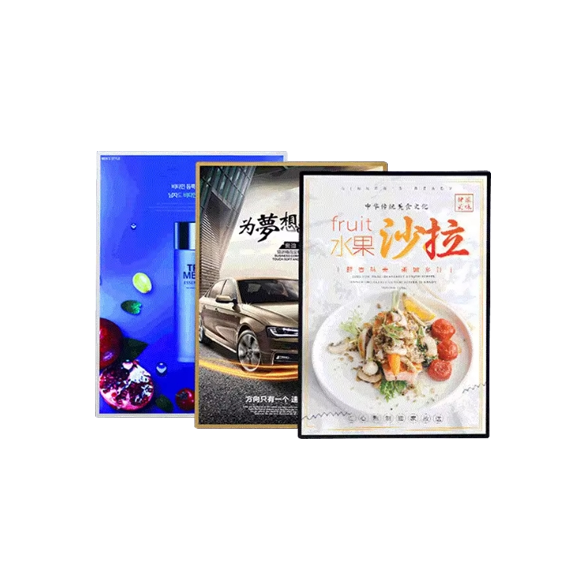 Apache Customized Acrylic LED Billboard Lightbox Modern Countertop Design Durable Eye-Catching Poster Frame Custom Logo Polished — view 2