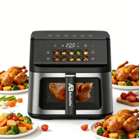 Friteuse à air Anbolife 10L avec contrôle numérique et fenêtre de visualisation, fabricant pour les propriétaires de marques, traceabilité des matériaux OEM, moins d'huile