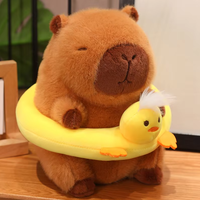 Peluches mignonnes Capybara-kun et Ours de 22 cm, jouets en peluche unisexes, animaux rechargeables, rembourrés de coton PP, animaux en peluche doux