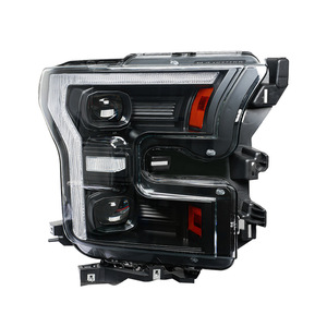 MT 2015-2020 F-150 Raptor 24V 55W Gruppo Fari Anteriori con LED DRL, Indicatori <span class=keywords><strong>di</strong></span> Direzione Sequenziali e Lenti a Proiezione - Product Image 1