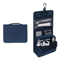 Sac de toilette pliable de voyage de différentes couleurs, sac de lavage de toilette portable suspendu pour voyage