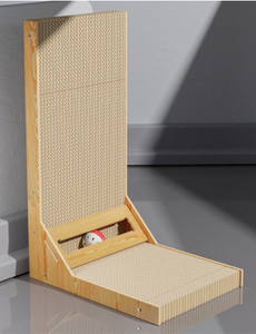 Abri pour chat amovible en bois pour maison en carton écologique Grande maison en carton pour chat de stockage intérieur - Product Image 4