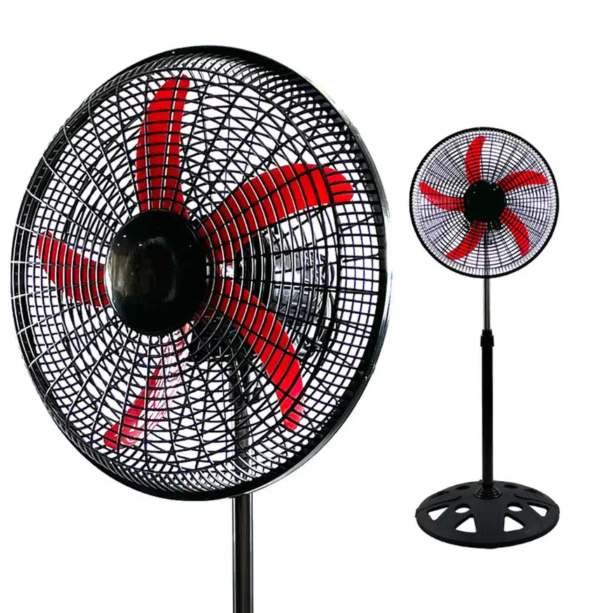 Factory Direct Electric Stand Fan Mute Dc Ac Cooper Motor Top Standing Fan