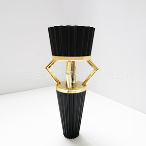 YIJUN Furniture <b>Legs</b> Modern Minimalist Luxury Black Gold Plated Plastic Hollow Design Easy Installation 4088 - Product Image 1
