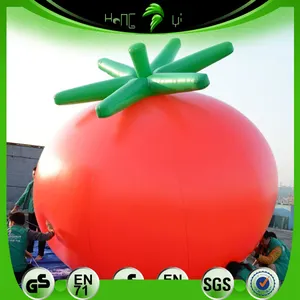 प्रचार Inflatable टमाटर मॉडल/विशाल पीवीसी Inflatable बिक्री के लिए लाल सब्जी के आकार के गुब्बारे
