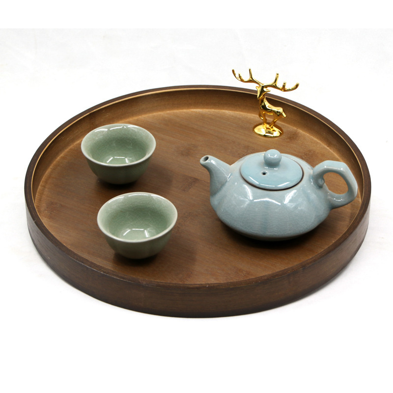 Walnut color, 25mm in diameter
