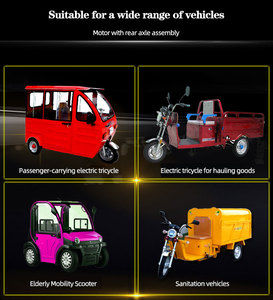 Três roda a carga alta 1000kg do motor 3000w 60v 72v do eixo de movimentação de disco do veículo bonde - Product Image 5