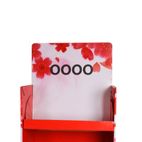 Présentoir en carton élastique pour magasin en papier, présentoir pop avec pied au sol, 20 pièces