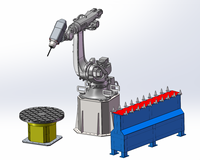 Robot à 7 axes, routeur CNC, machine de sculpture 3D pour la pierre, machine de sculpture sur marbre et granit avec moteur et engrenage
