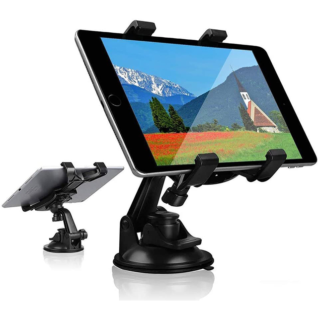 Universal Car Tablet Holder Mount Suction Cup Tablet Holder Stand for Car Windshield Dash Desk Kitchen Wall for IPad/Galaxy Tab