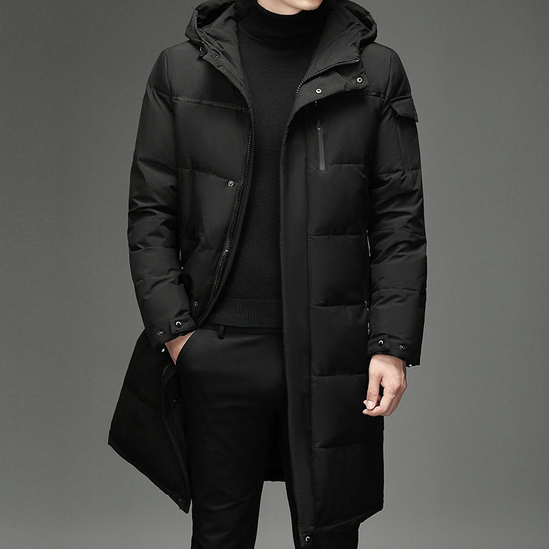 Black Men s Stretch Down Bomber
