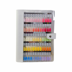Présentoir magnétique pour palettes de couleurs UV pour ongles, livre de nuanciers de gels à ongles, logo personnalisé, style simple pour présentation en salon de manucure - Product Image 6