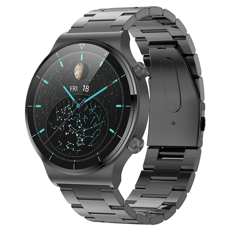 Akıllı saat 2022 yeni 1.3 inç tam dokunmatik ekran akıllı saatler kalp hızı çok spor akıllı saat erkekler için Android IOS telefon