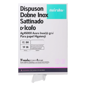 Distributeur de rouleaux de papier toilette en acier inoxydable satiné gris AG45000 - Product Image 2