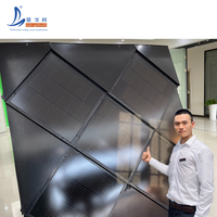 Sistem Fotovoltaik Monokristalin Silikon Sangobuild Solarziegel Dach 55watt BIPV Genteng Surya Hitam