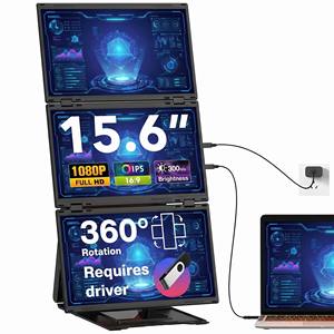 Extenseur d'écran pour ordinateur portable Z4PRO 15,6 pouces à quatre écrans 360° °   Système d'affichage modulaire IPS 1080P à rotation magnétique, <span class=keywords><strong>prix</strong></span> d'usine - Product Image 1