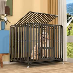 <span class=keywords><strong>Cage</strong></span> pour chien, <span class=keywords><strong>Cage</strong></span> pour chien de grande taille avec toilettes, <span class=keywords><strong>Cage</strong></span> pour chien de taille moyenne, Épaissie et renforcée, <span class=keywords><strong>Cage</strong></span> en tube carré renforcé, <span class=keywords><strong>Cage</strong></span> pour chien - Product Image 4