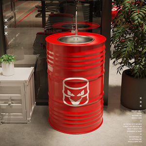 Longstar Bar Industriestil Waschbecken – Virales Ölfass-Badezimmerwaschbecken 90cm – Industrielles Fassbecken für Bar & Bad - Product Image 2