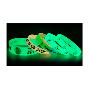 Braccialetti Promozionali Elastici Personalizzati con Logo, Bracciale in Gomma Luminoso Personalizzato, Braccialetto in <span class=keywords><strong>Silicone</strong></span> Luminoso su Misura - Product Image 3