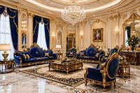 Service professionnel de conception 3D de toute la maison, solution personnalisée pour une maison de luxe, pour une villa royale française