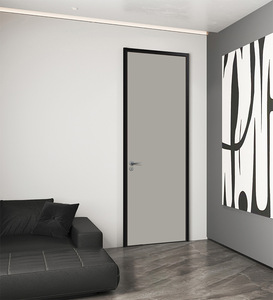 Puerta de MDF Moderna para Interiores, Superficie Acabada, Apertura Manual, Aislamiento Acústico, Uso en Hogar y Oficina - Product Image 2