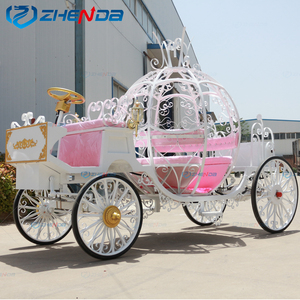 Carruaje de Caballos para Bodas, Estilo Cenicienta Blanco/Carruaje de Calabaza para Parque Infantil, Gran <span class=keywords><strong>Venta</strong></span> - Product Image 2