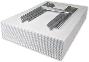 Su misura UV Inchiostro <span class=keywords><strong>Yard</strong></span> Sign-Ondulato di Plastica-Stampato Front & Back-con Metallo Palo A Terra Incluso-per Affitto Segno - Product Image 5