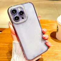 Étui de téléphone portable scintillant et mignon en TPU transparent avec paillettes, antichoc, de luxe, compatible avec plusieurs marques, échantillon gratuit pour 15 modèles