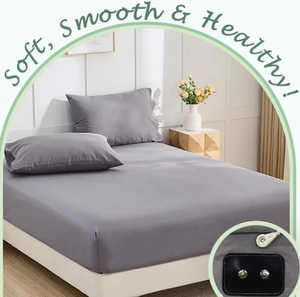 Sábana Conductora Antimicrobiana de Algodón Suave para Conexión a Tierra, 400 Hilos, Ecológica, para Todas las Estaciones, Venta Caliente - Product Image 1