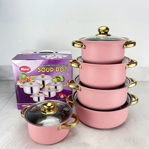 Juego de Ollas de Cocina al por Mayor, <span class=keywords><strong>Olla</strong></span> de Acero Inoxidable de 10 Piezas, Ollas de Cocina, Juegos de Ollas, Utensilios de Cocina, Cacerolas de Inducción - Product Image 1
