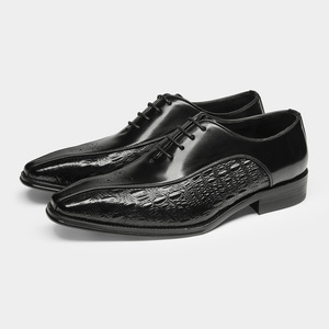 Nuevo Modelo 2026 Zapatos de Vestir Formales de Negocios Transpirables de Cuero Vacuno de Grano Completo - Zapatos de Boda de Cuero Inglés Grabado - Product Image 5