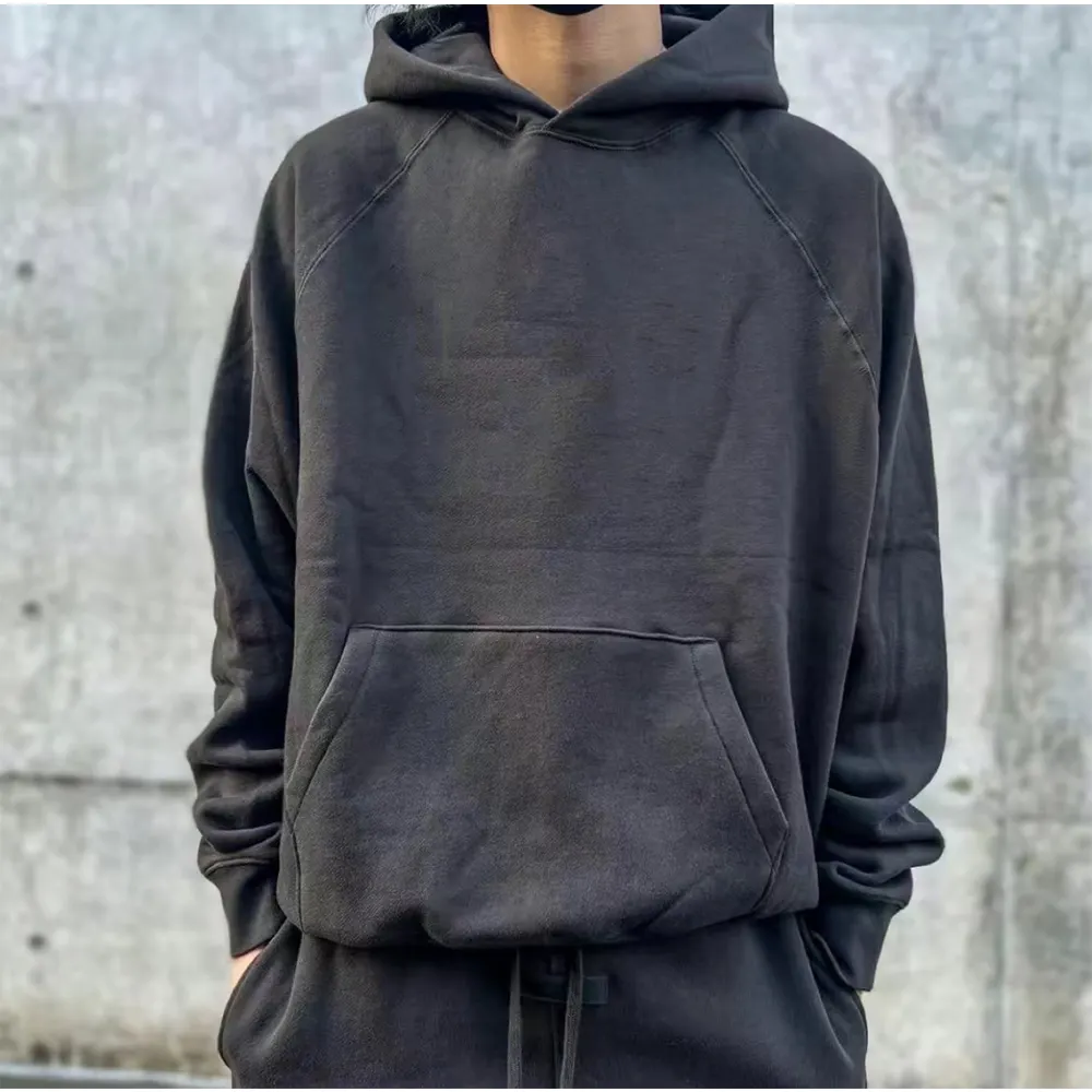 Hot Sale Custom Logo Unisex Clothing Sweatsuits Oversize Vintage Heavy Weight Thick Sweater Bulk Hoodie Sweatshirts