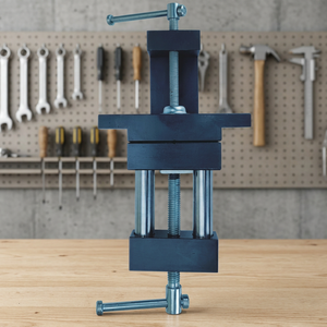 Iron Jewelry Setting Bench Vertical <b>Vice</b> Tool with Adjustable <b>Clamp</b> and Dual Handles for Precise Work - Product Image 5