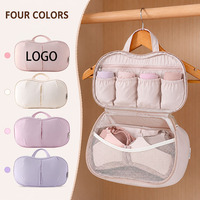 Bolsa Organizadora de Ropa Interior Portátil Personalizada para Viaje, Estuche de Almacenamiento de Sujetadores de Gran Capacidad, Bolsa de Embalaje para Lencería Colgante para Mujer
