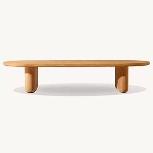 Conjunto de Sofás Modernos para Exteriores, Madera de Teca Sólida, para Hotel, Patio, Resort, Villa, Jardín, con Sillones - Product Image 4