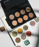 Palette de fards à paupières personnalisée de haute qualité, longue tenue, créez votre propre marque de cosmétiques, fards à paupières scintillants métalliques