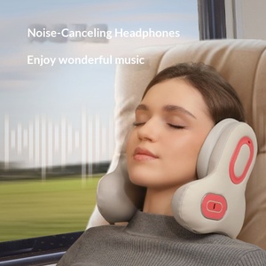 Oreiller de massage cervical anti-bruit ANC le plus vendu avec fonction chauffante, <span class=keywords><strong>musique</strong></span> Bluetooth, oreiller en U, portable - Product Image 2