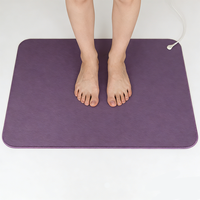 Tapis de mise à la terre anti-statique conducteur haute résistance Litchi Grain Grounding Purple Mat, conception anti-statique pour utilisation sur bureau et au sol