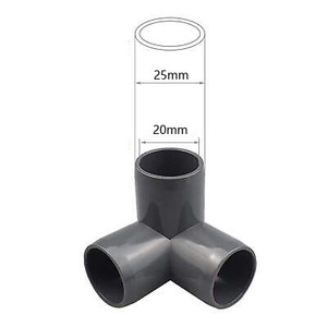 Conector múltiple de plástico de grado para muebles, codo de esquina de PVC, marco en T, accesorios de tubería estructural, tubería americana ASTM D1785 SCH40 - Product Image 6