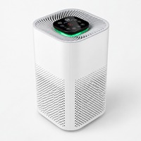 Penjernih Udara HEPA H13 Rumah Tangga dengan Layar Sentuh Pintar dan Indikator Kualitas Udara LED untuk Rumah, Kamar Tidur, dan Kantor
