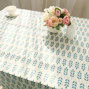 Leaves Design 10%Linen and 90%Cotton <strong>Table</strong> Cloth Tablecloth <strong>Dining</strong> <strong>Table</strong> <strong>Covers</strong> - Product Image 1